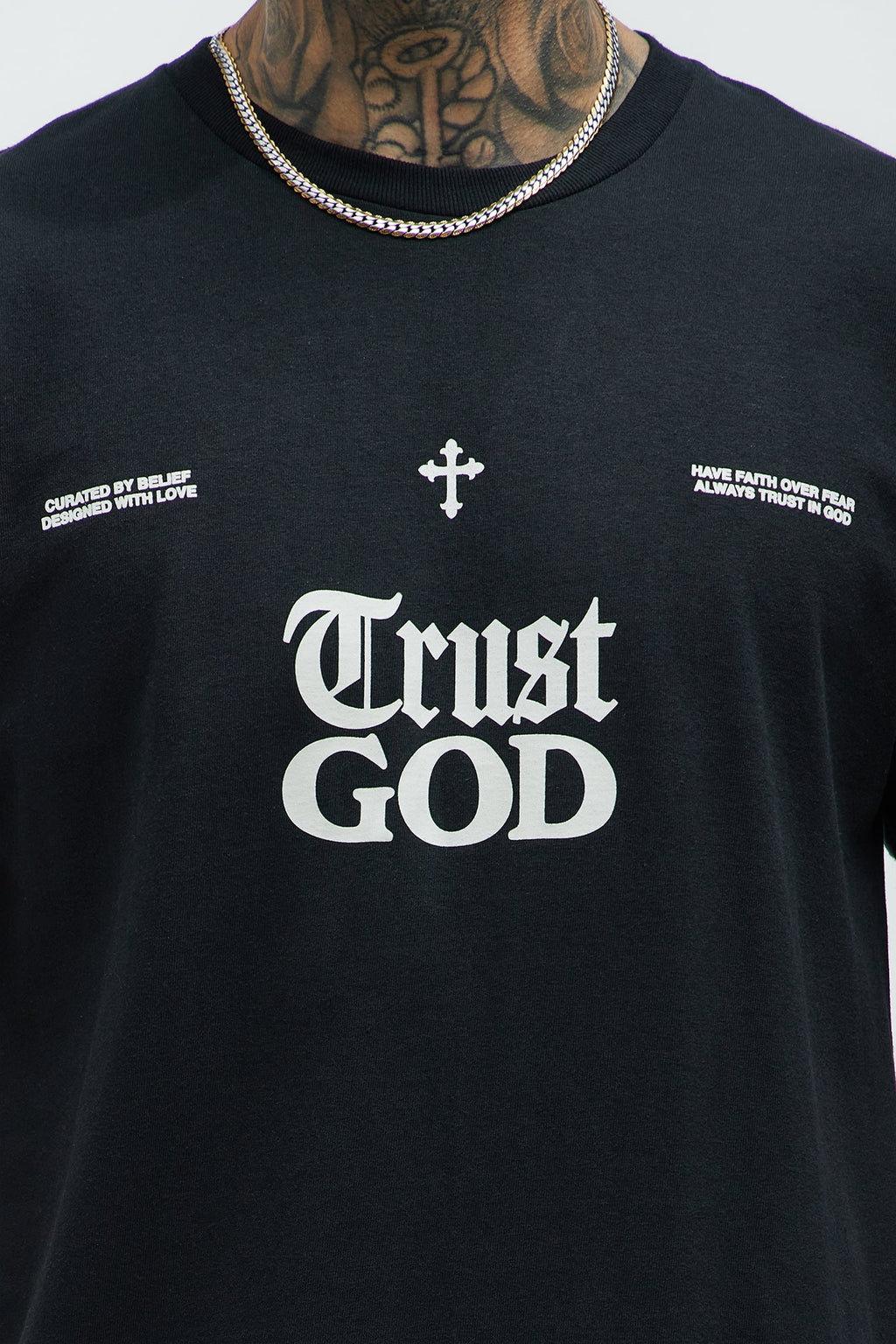 Trust God Short Sleeve Tee - Black