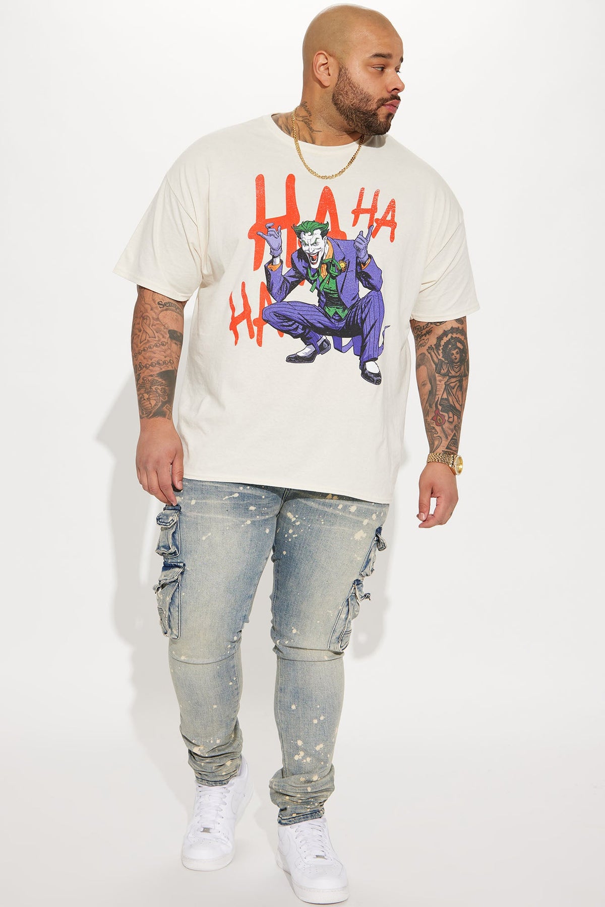Loaded Stacked Skinny Cargo Jeans - Medium Wash