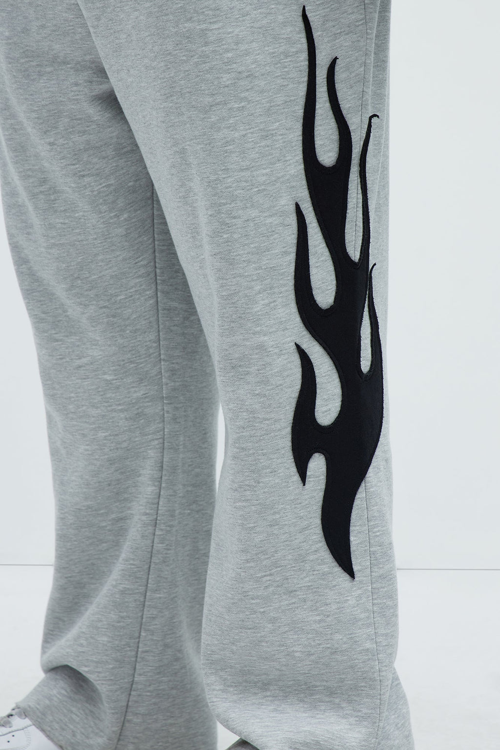 Flame Time Tyson Straight Sweatpants - Heather Grey