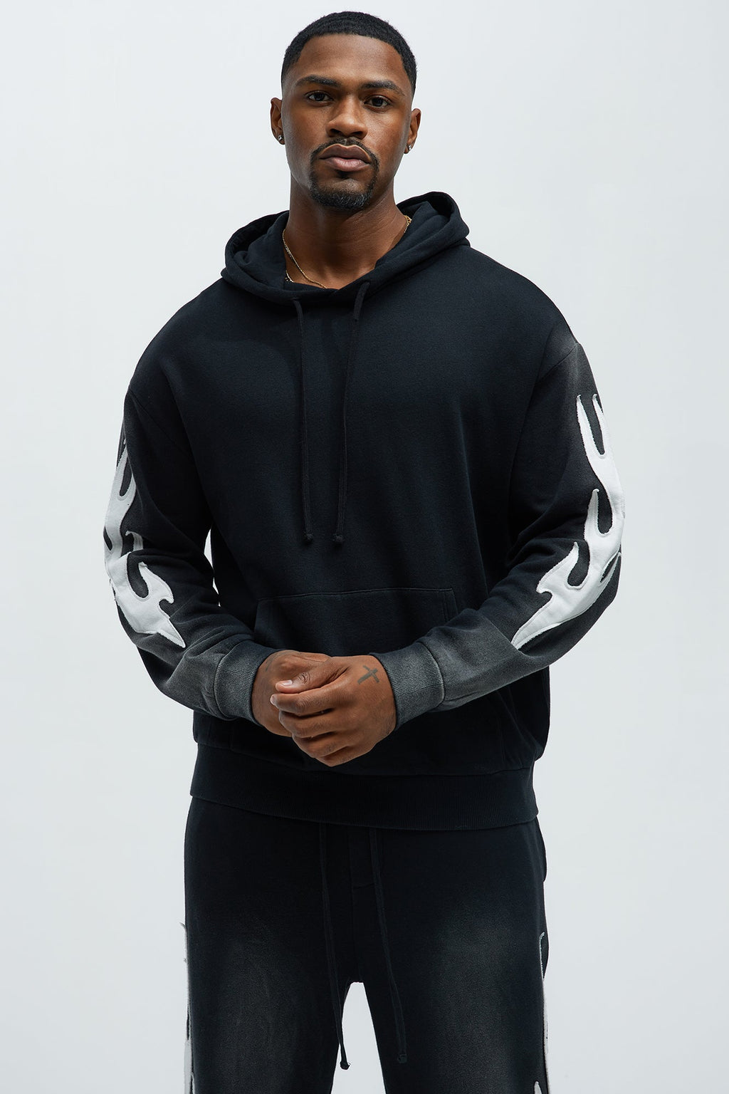 Flame Time Tyson Hoodie - Black