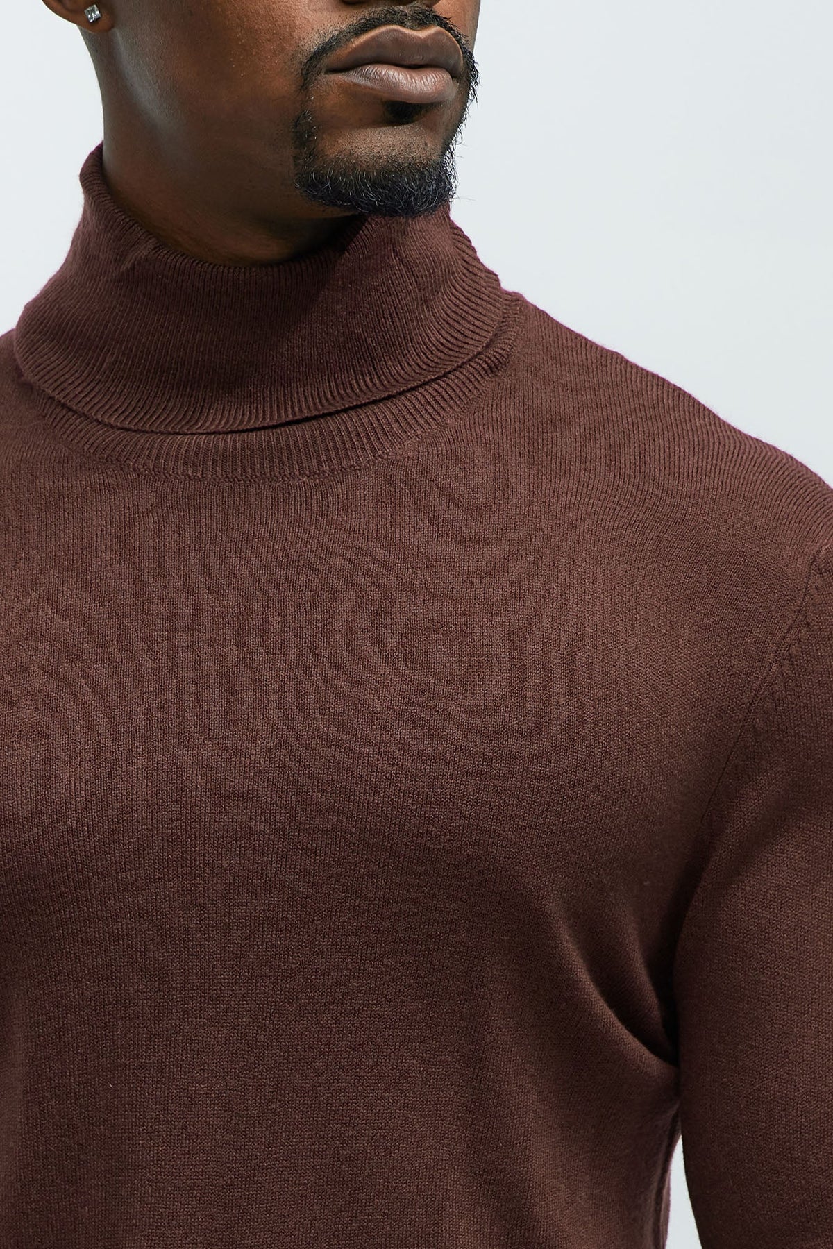DeAngelo Turtleneck Sweater - Chocolate