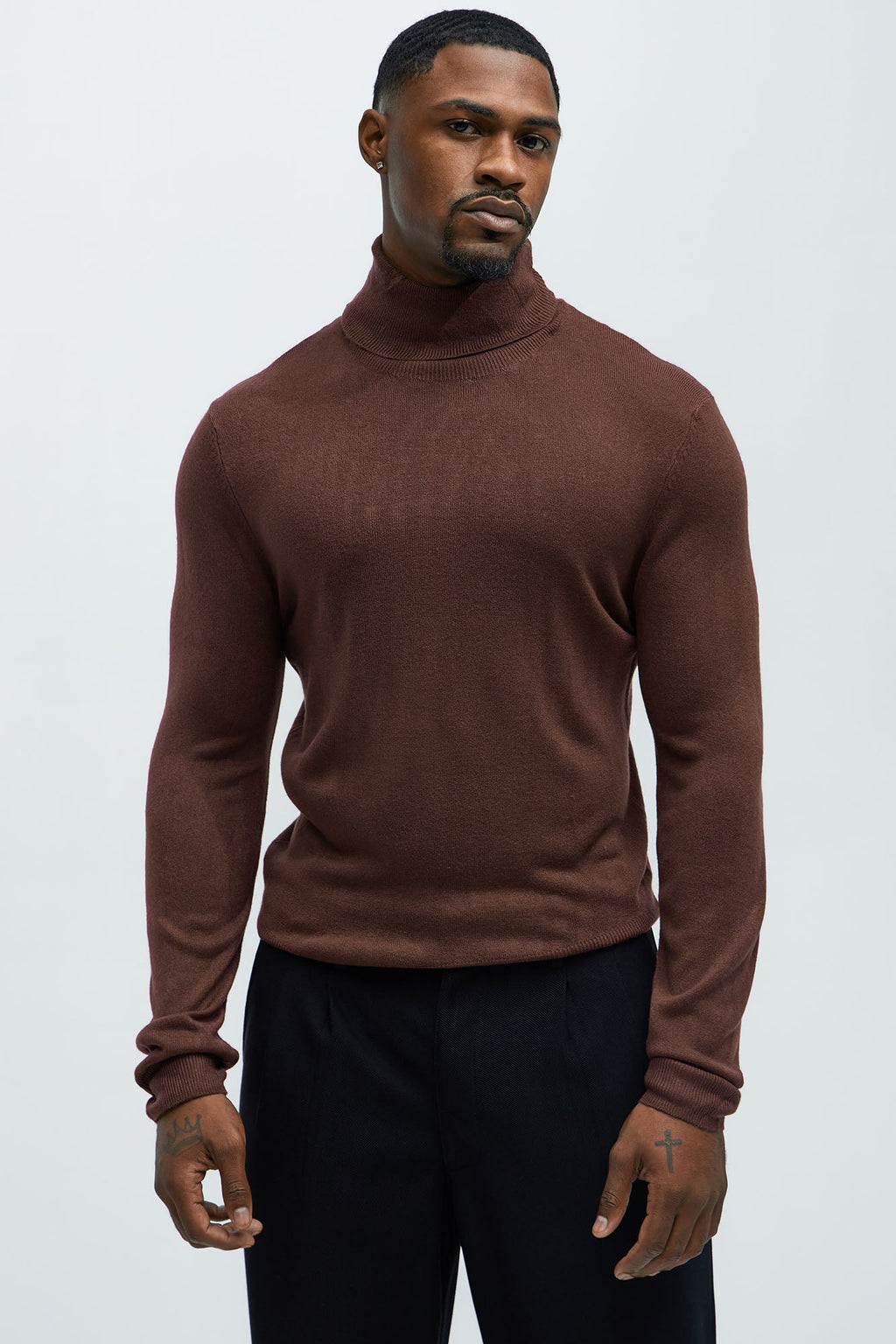 DeAngelo Turtleneck Sweater - Chocolate
