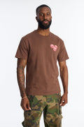 Fearless Risk Takers Short Sleeve Tee - Brown