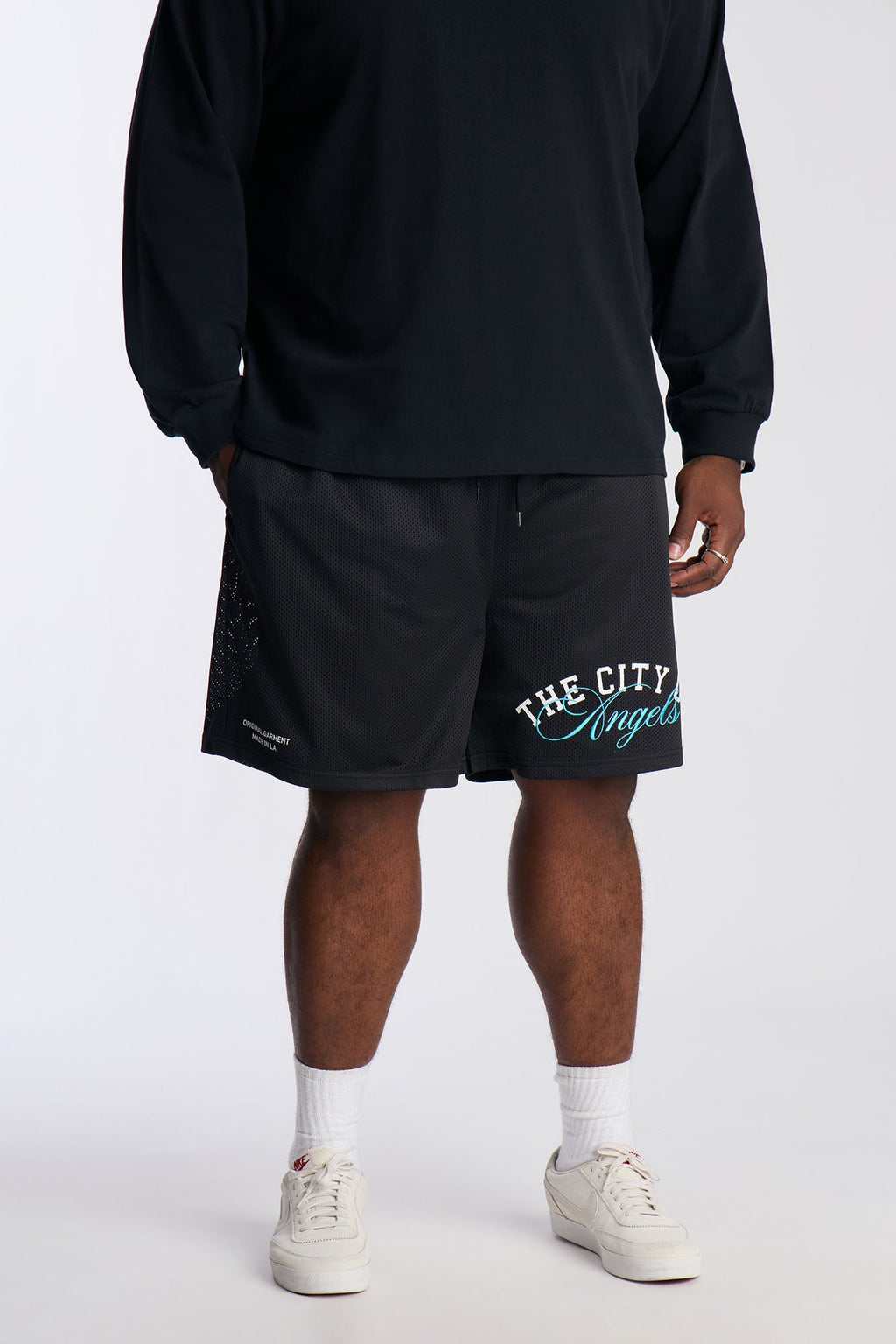 Angels Boulevard Mesh Short - Black