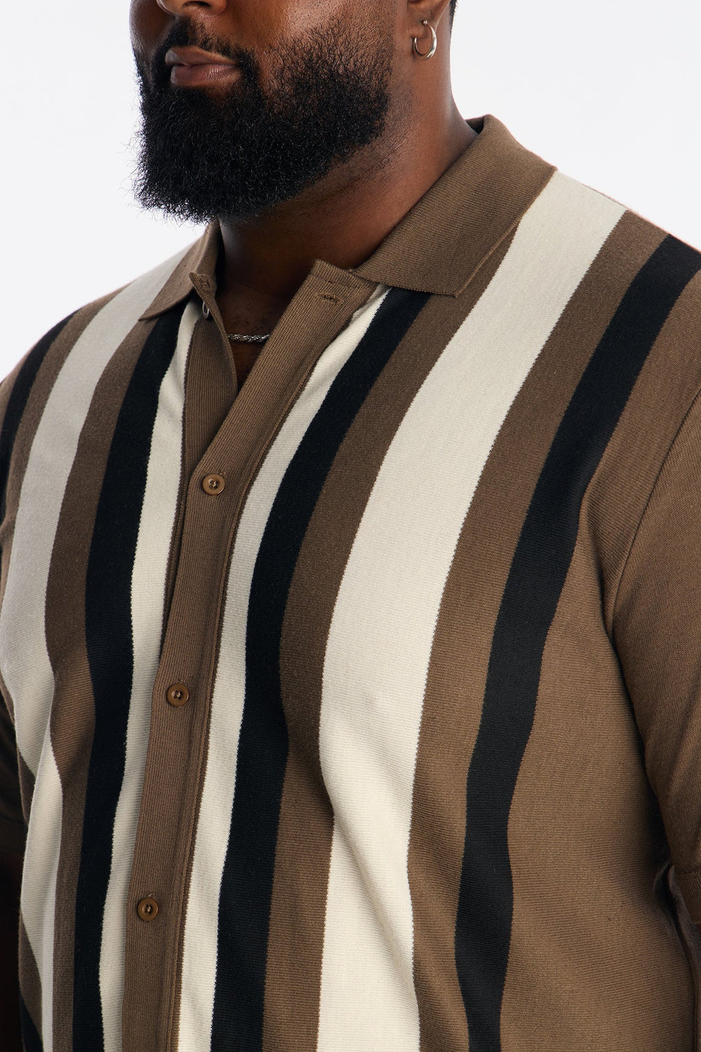 Sundown Lounge Button Up - Tan/Multi