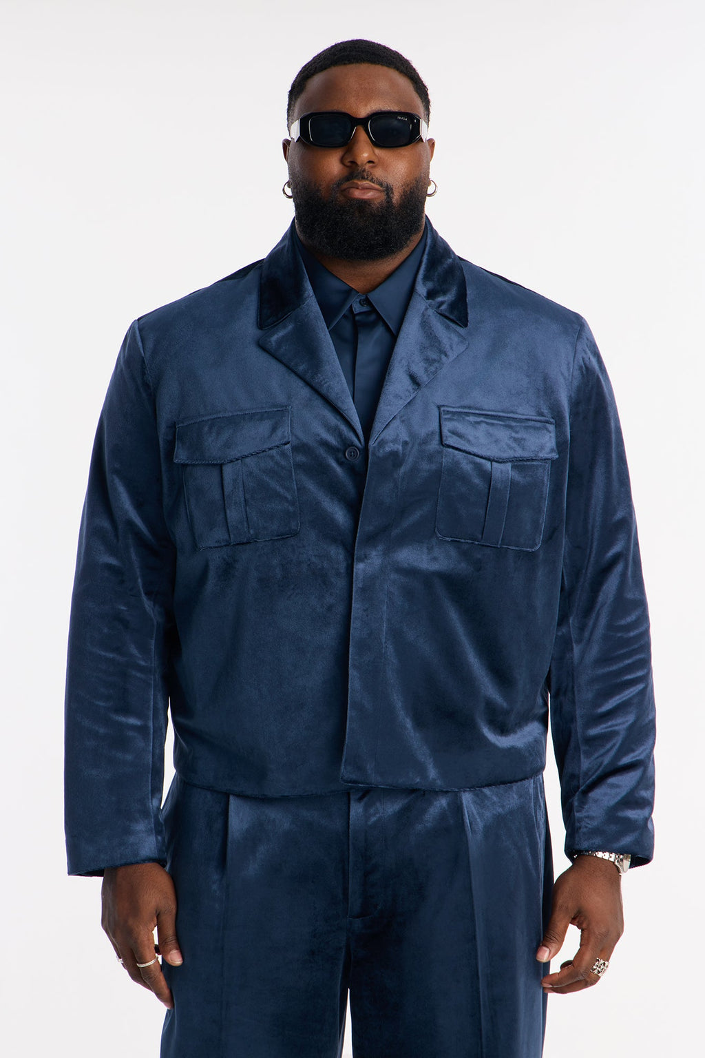Cropped Nimbus Celestine Jacket - Navy
