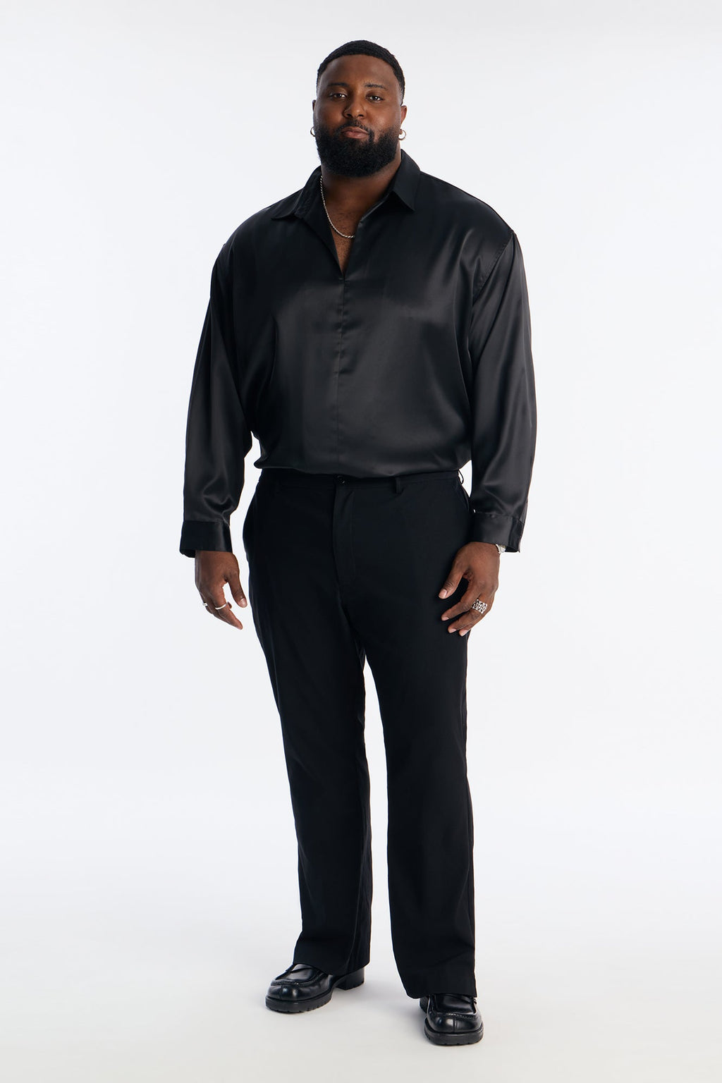 Relaxed Luxe Lumina Easy Flow Shirt - Black