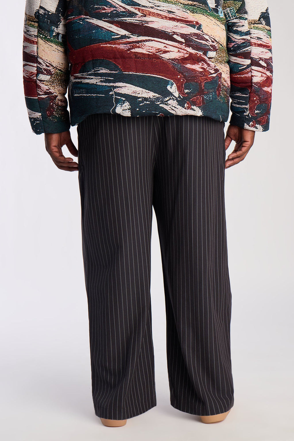 Wide Leg New Age Pleated Trouser - Grey