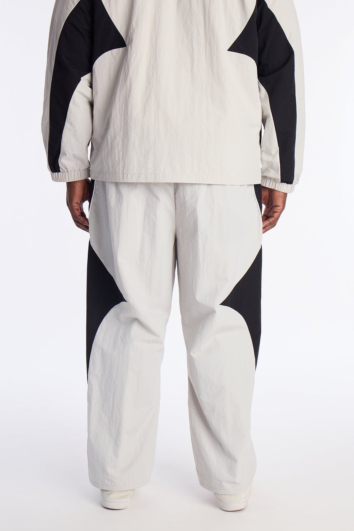 Straight Aura Coded Track Pant - Silver