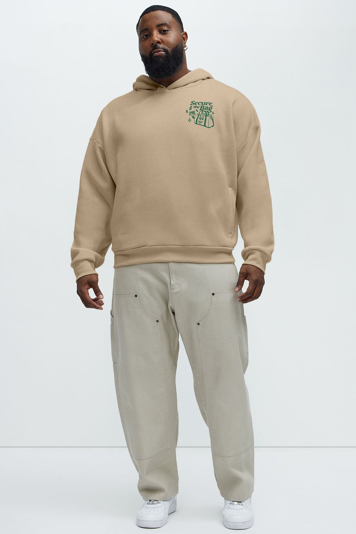 Stack That Cash Hoodie - Tan
