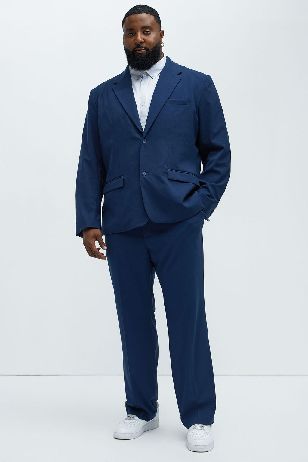 The Modern Stretch Suit Jacket - Navy