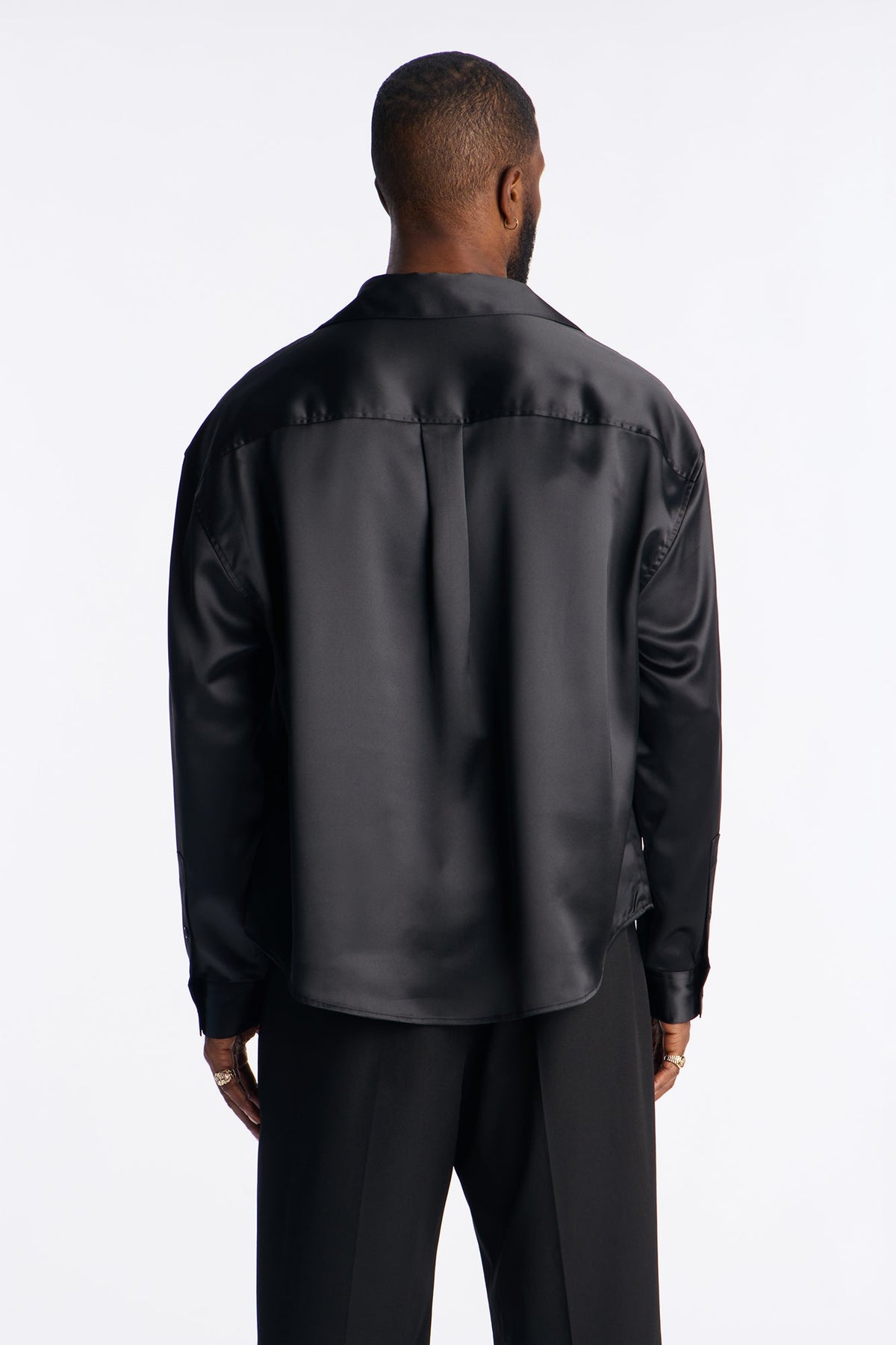 Relaxed Luxe Lumina Easy Flow Shirt - Black