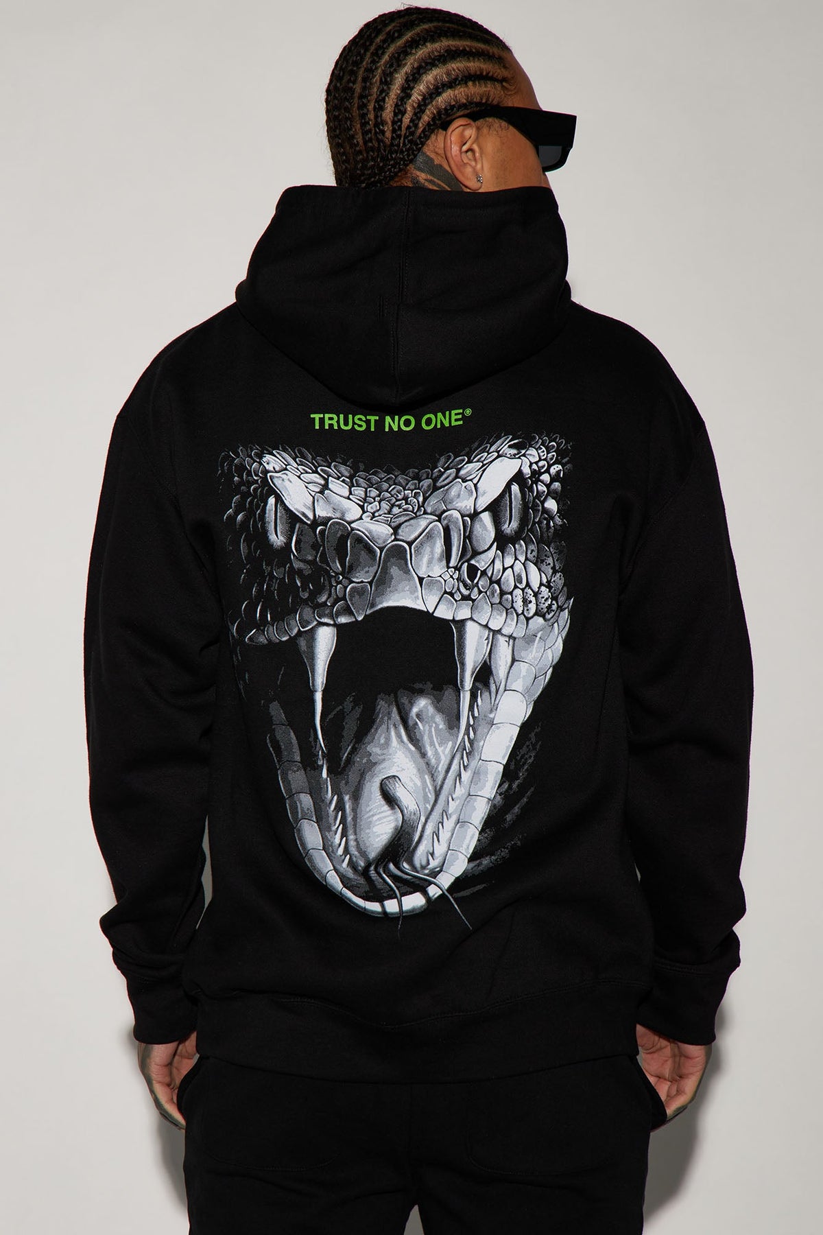 Beware Of Snakes Hoodie - Black