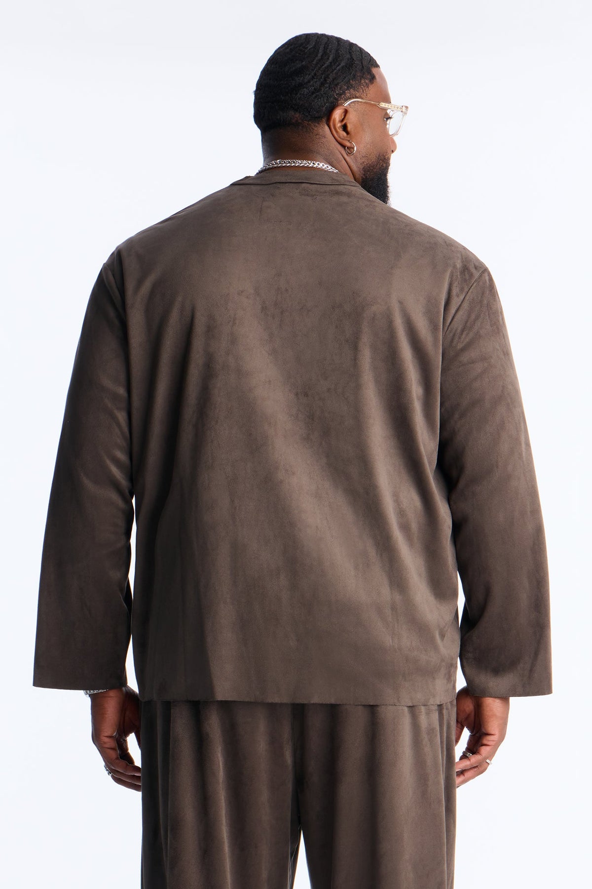 Noven Edge Suede Jacket - Grey