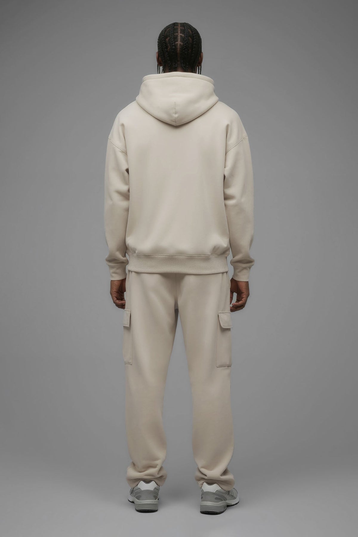 410 Oversized Zip Hoodie - Cream