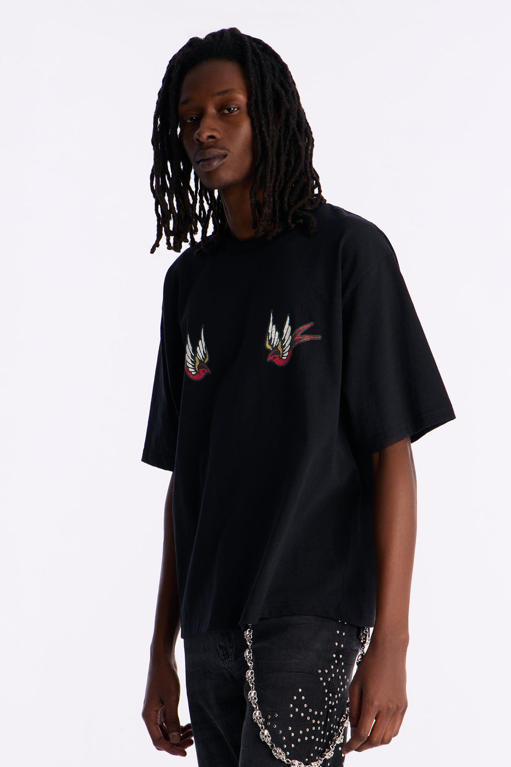 Freedom Flyer Boxy Short Sleeve Tee - Black