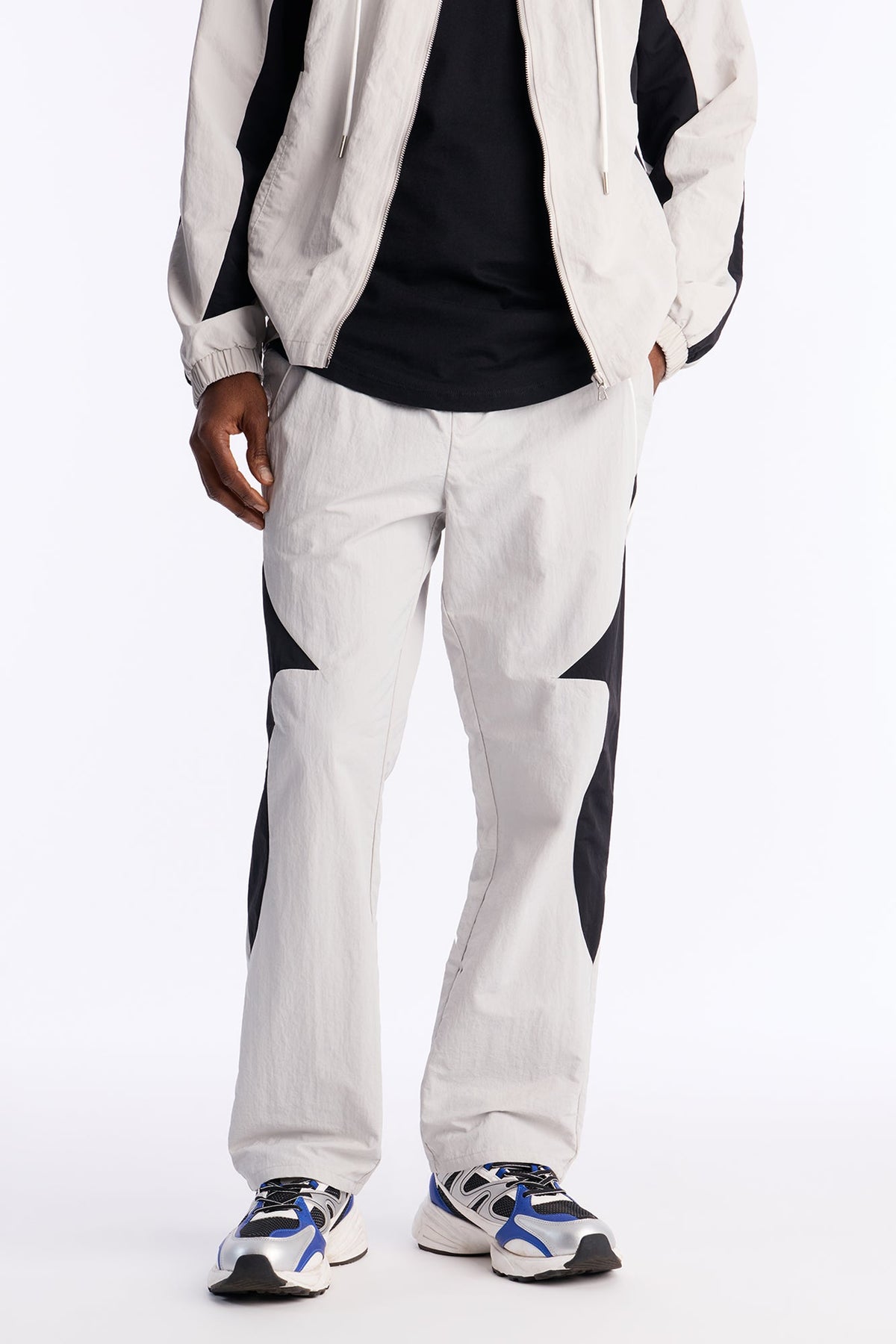 Straight Aura Coded Track Pant - Silver