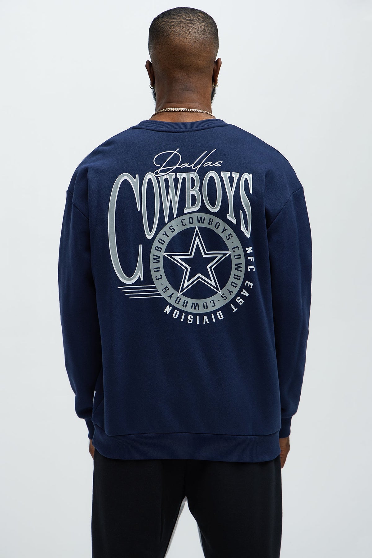 Cowboys Crew Neck Sweatshirt - Navy