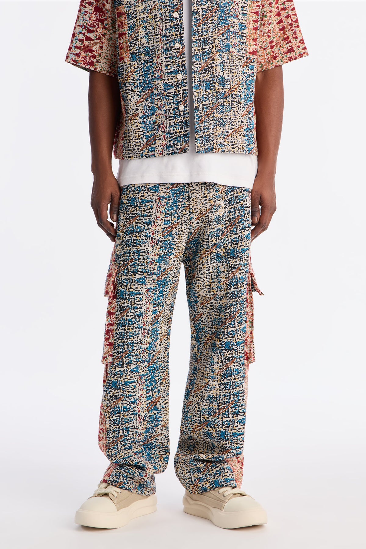 Baggy Nomadic Tapestry Cargo Pant - Multi Color
