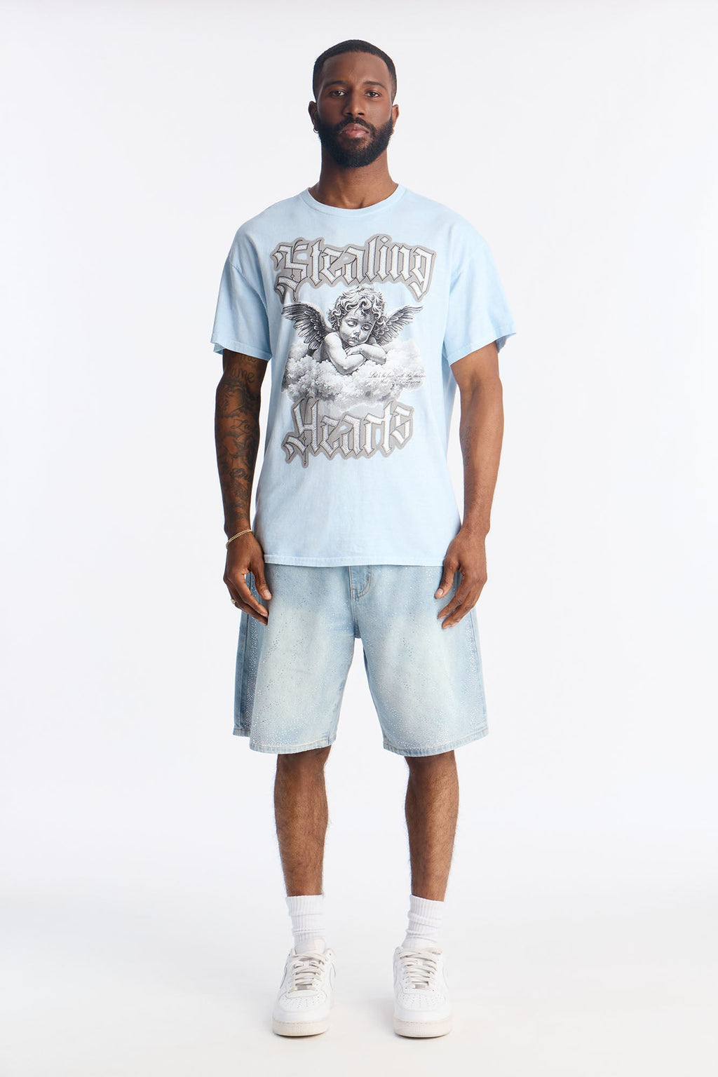 Relaxed Sunflare Denim Short - Light Wash