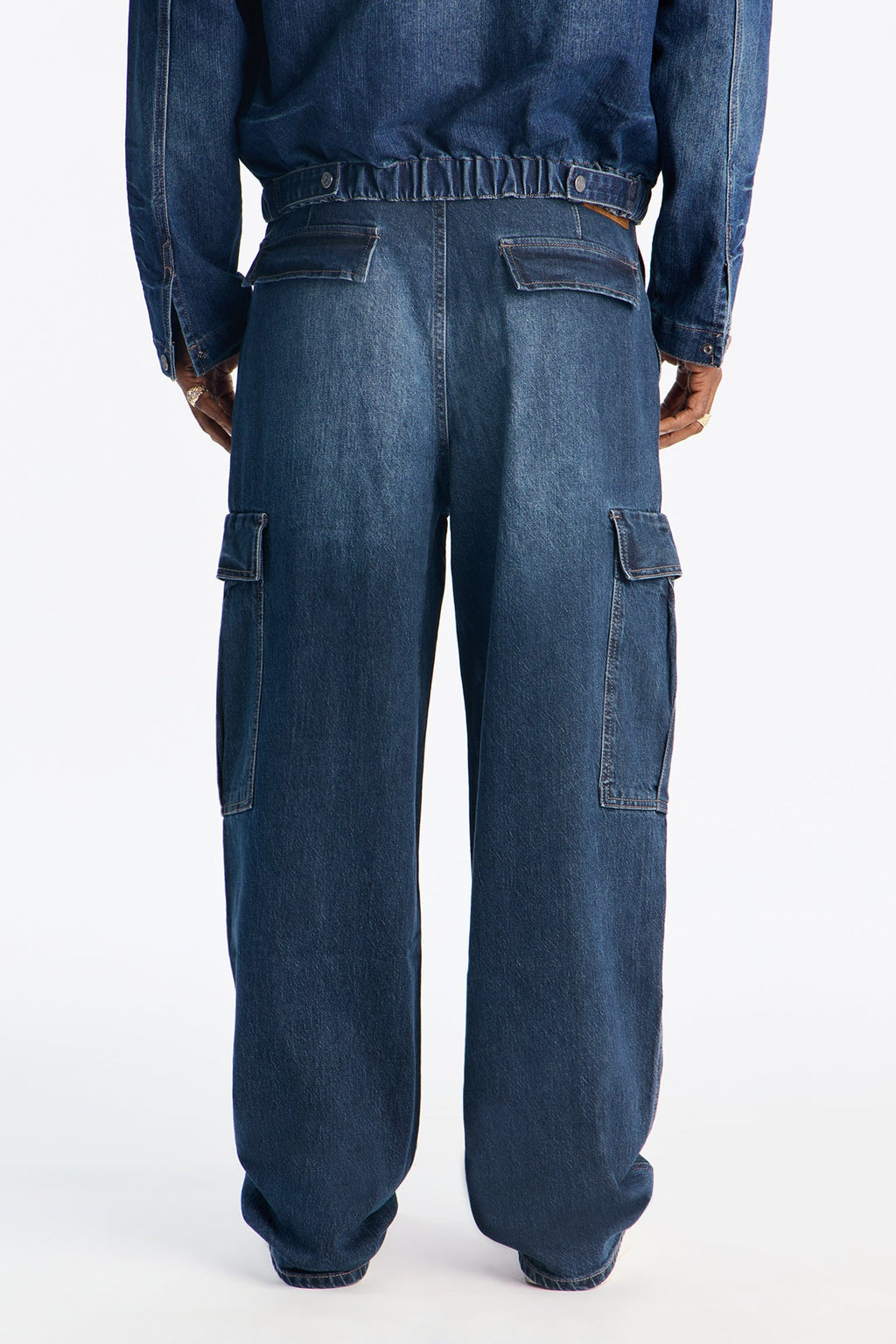 Von Dutch Straight Cargo Patch Jean - Dark Wash