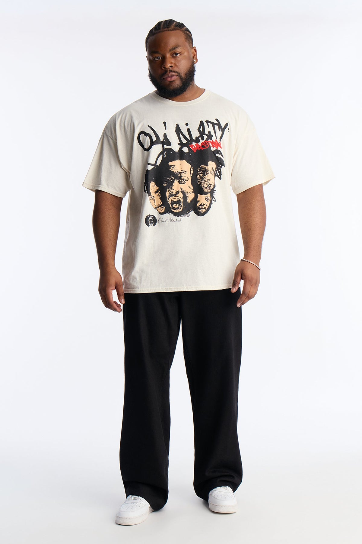 Old Dirty Bastard Phases Short Sleeve Tee - Cream