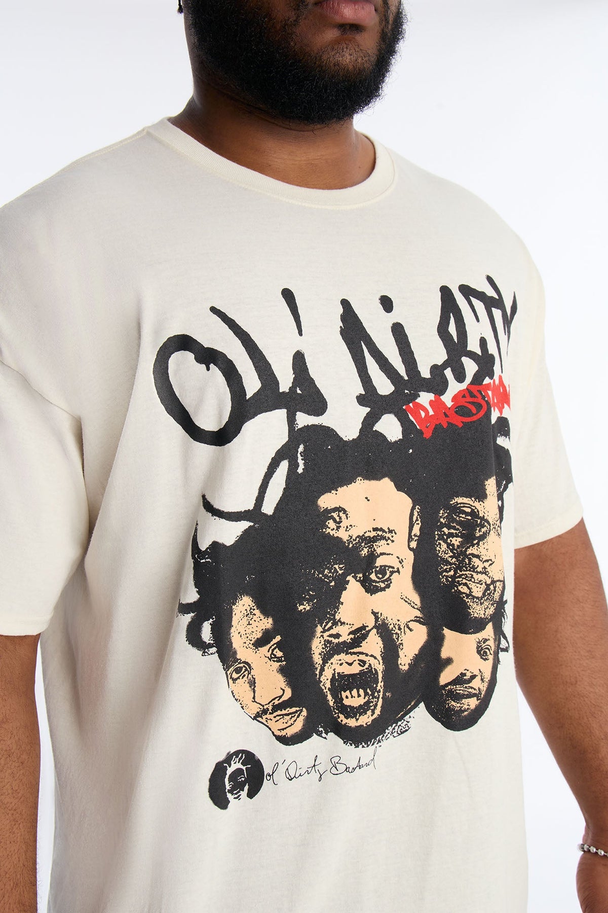 Old Dirty Bastard Phases Short Sleeve Tee - Cream