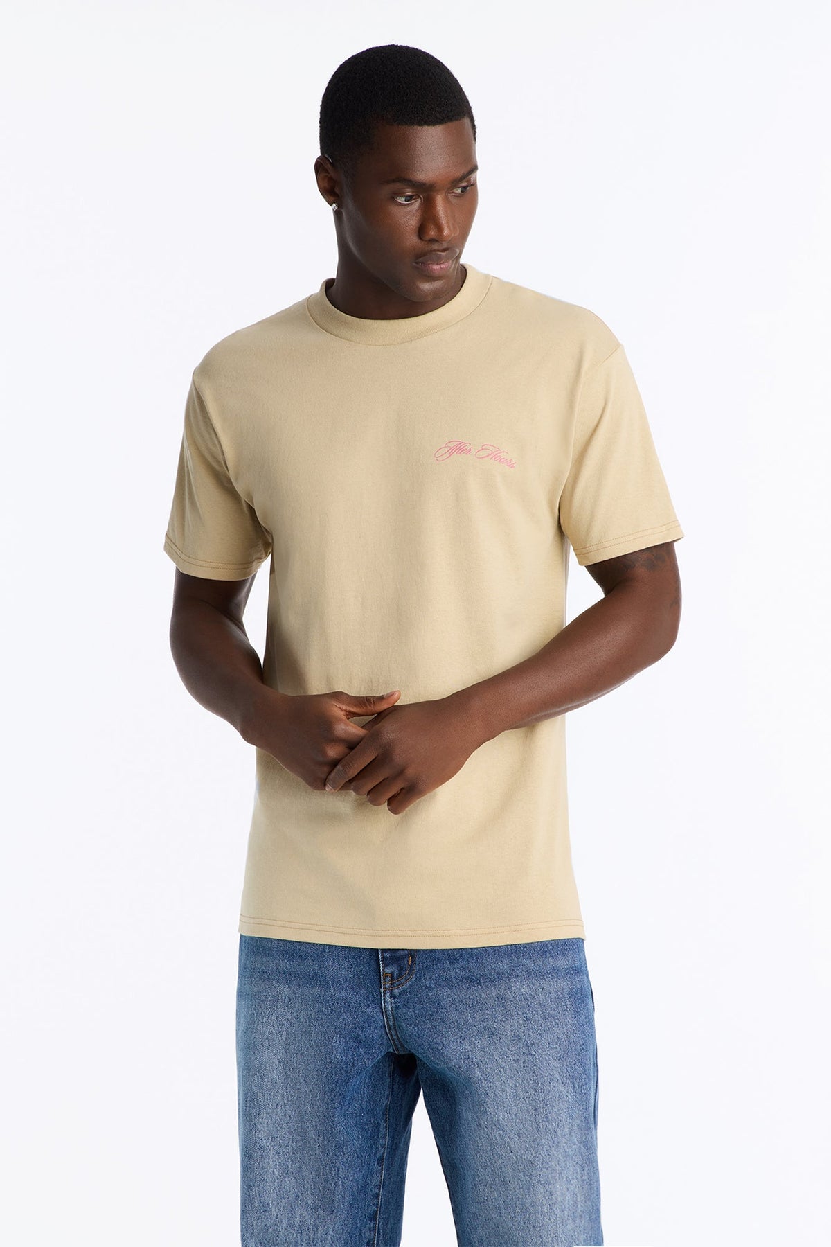 After Hours Oversized Short Sleeve Tee - Taupe