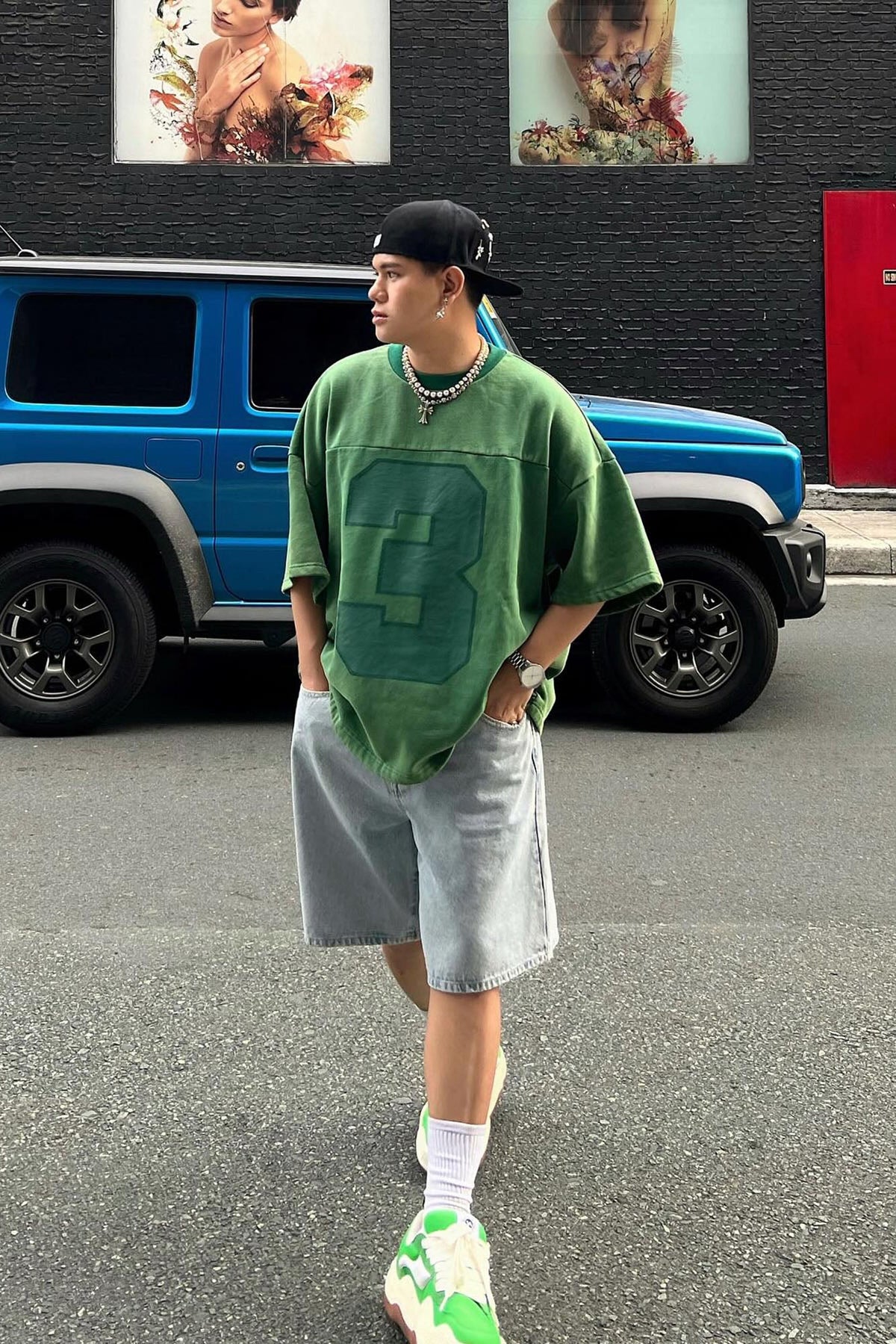 Kyle Oversized Tee - Green