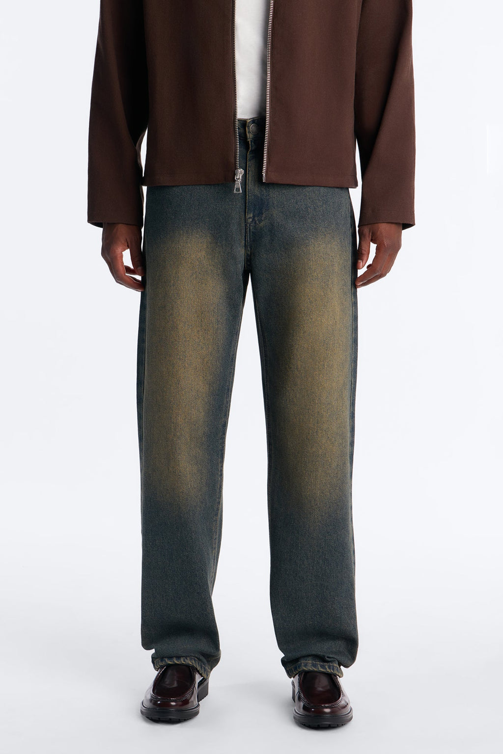 Essential Straight Rigid Jean - Stone Blue Wash
