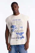 Cookies Half Grade Genetics Oversized Muscle Tee - Cream
