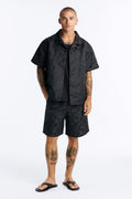 Lotto Floral Relaxed Short - Black