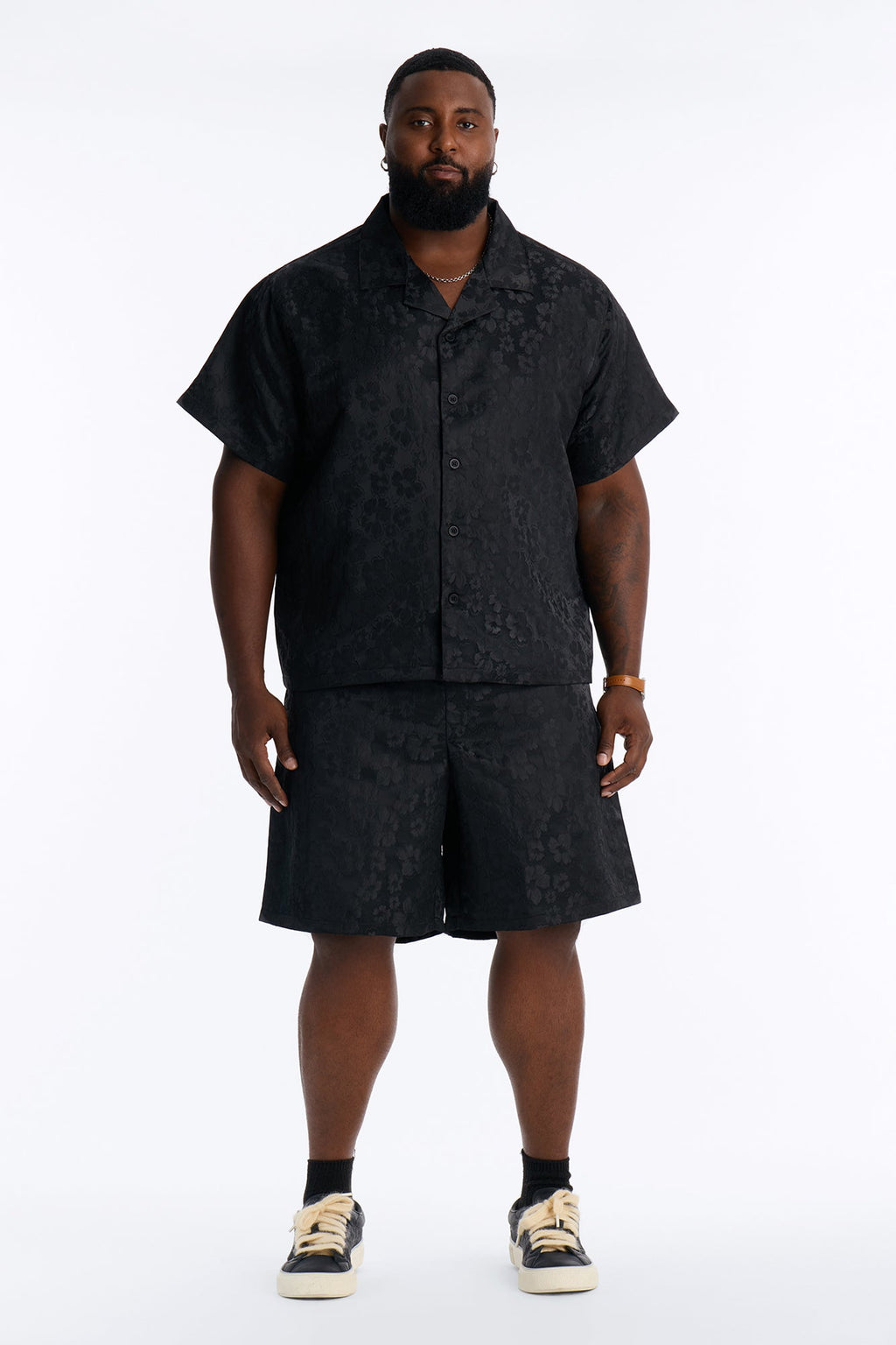 Lotto Floral Relaxed Short - Black