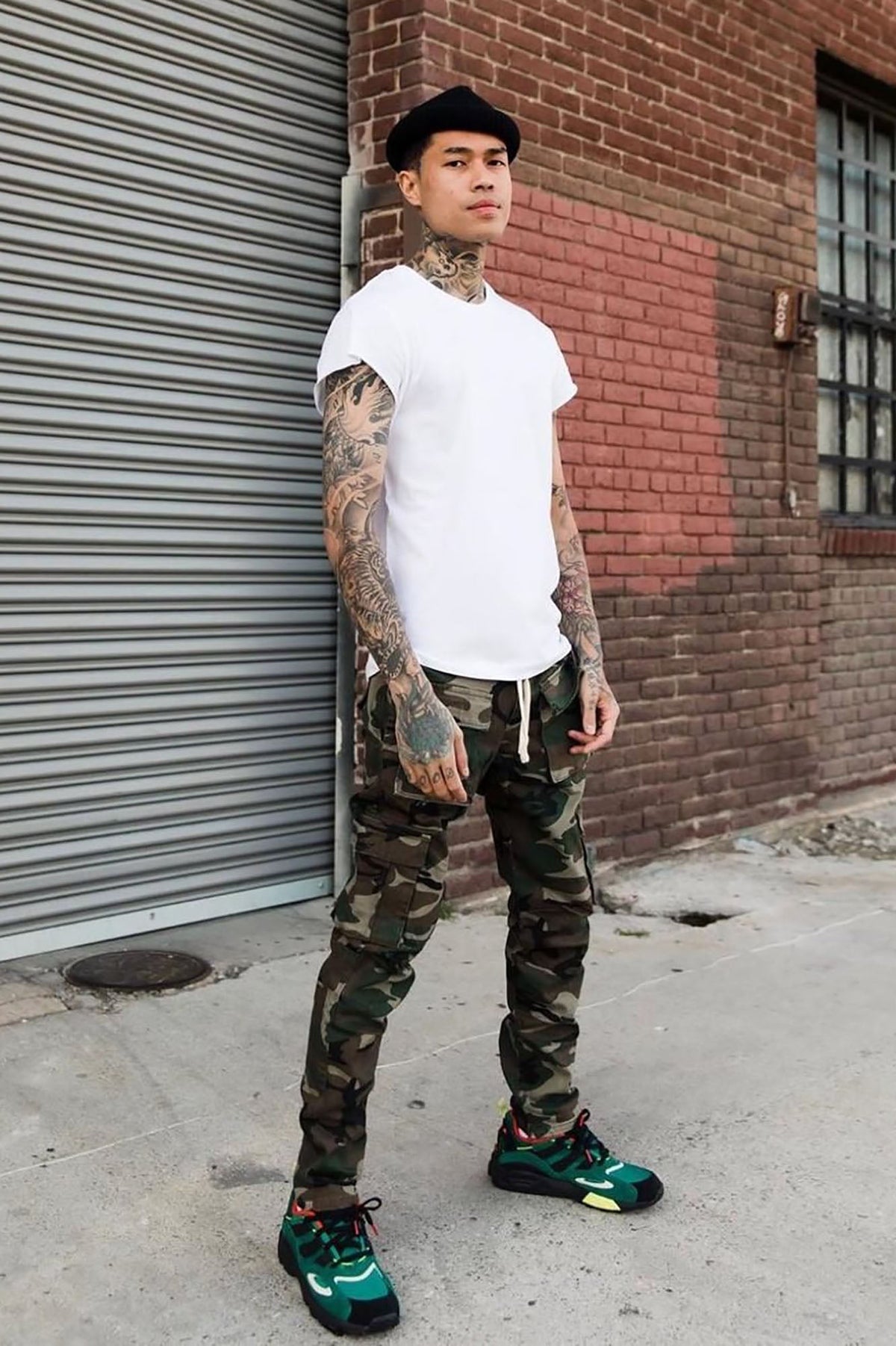 Hunter Slim Cargo Pants - Camouflage