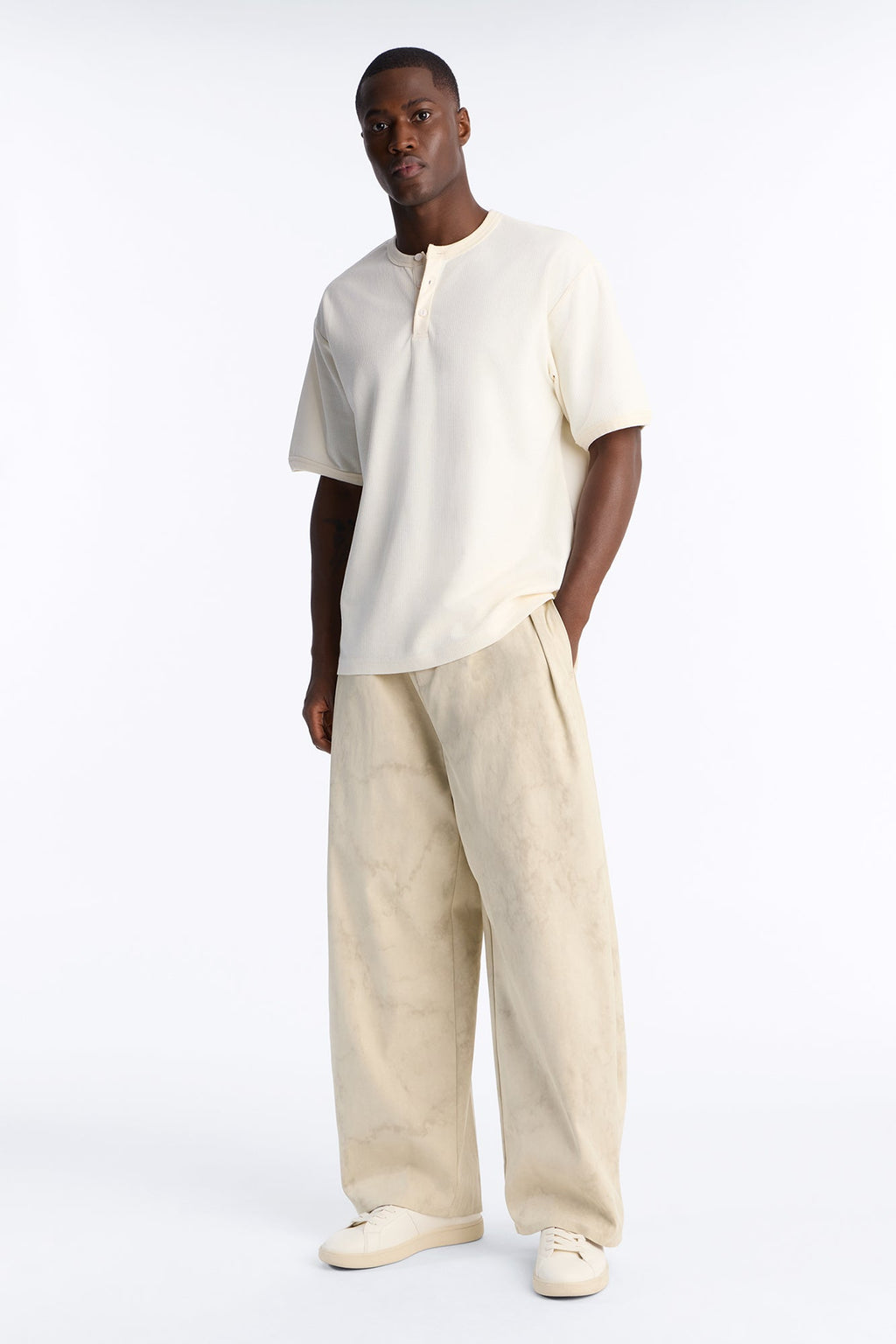 Modern Envoy Baggy Pleated Pant - Tan