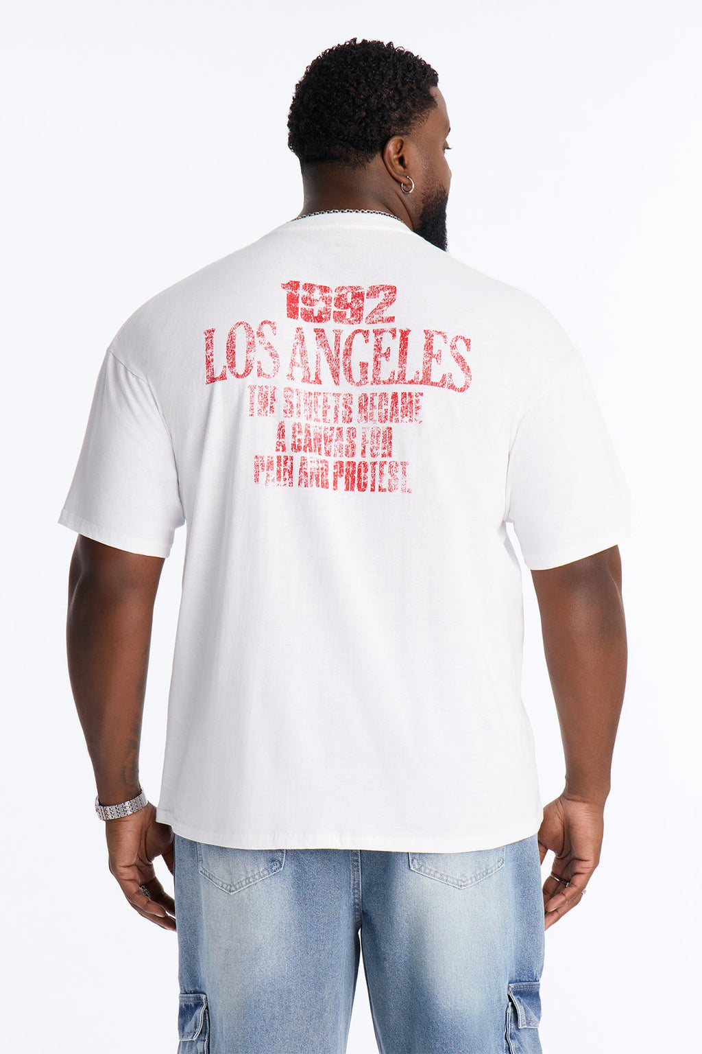 Los Angeles Pain And Protest Short Sleeve Tee - White