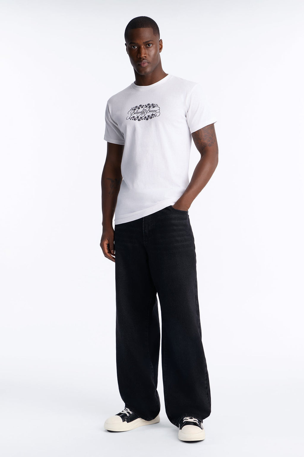 Believe And Become Short Sleeve Tee - White