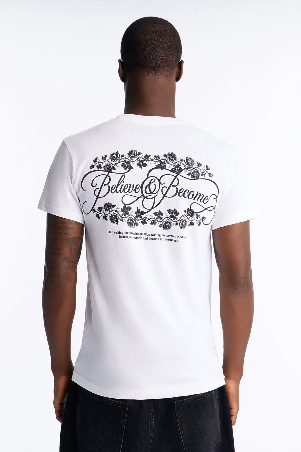Believe And Become Short Sleeve Tee - White
