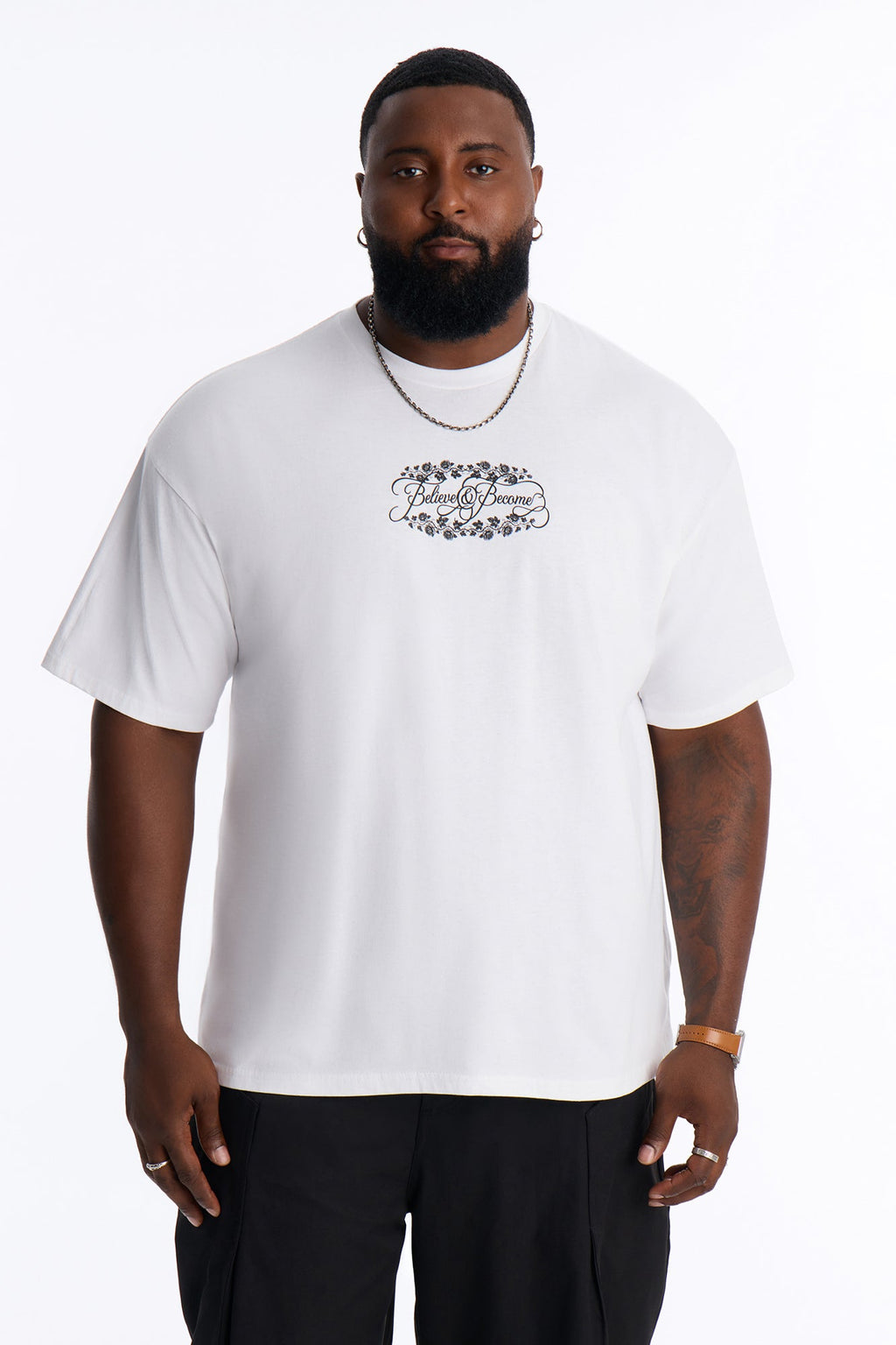Believe And Become Short Sleeve Tee - White