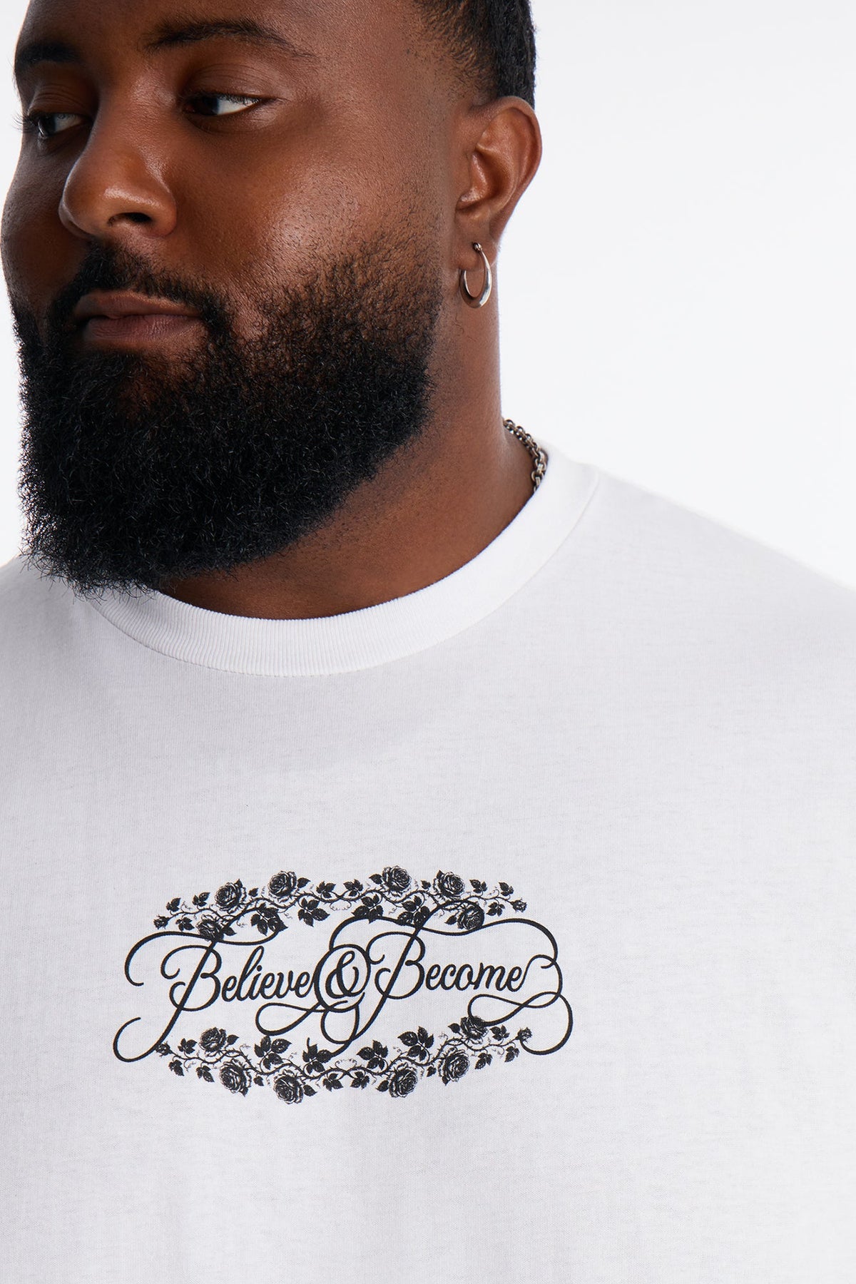 Believe And Become Short Sleeve Tee - White