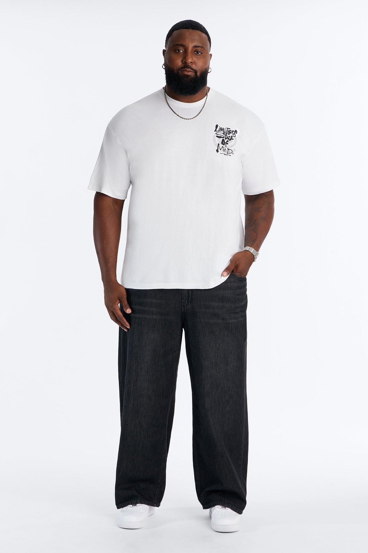 Limitless State Short Sleeve Tee - White