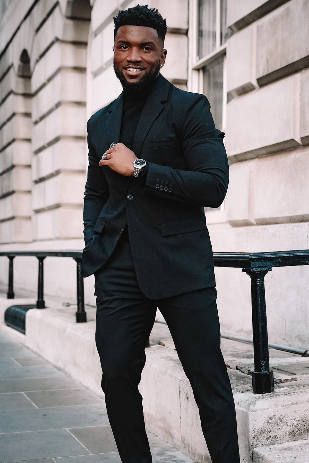 The Modern Stretch Suit Jacket - Black