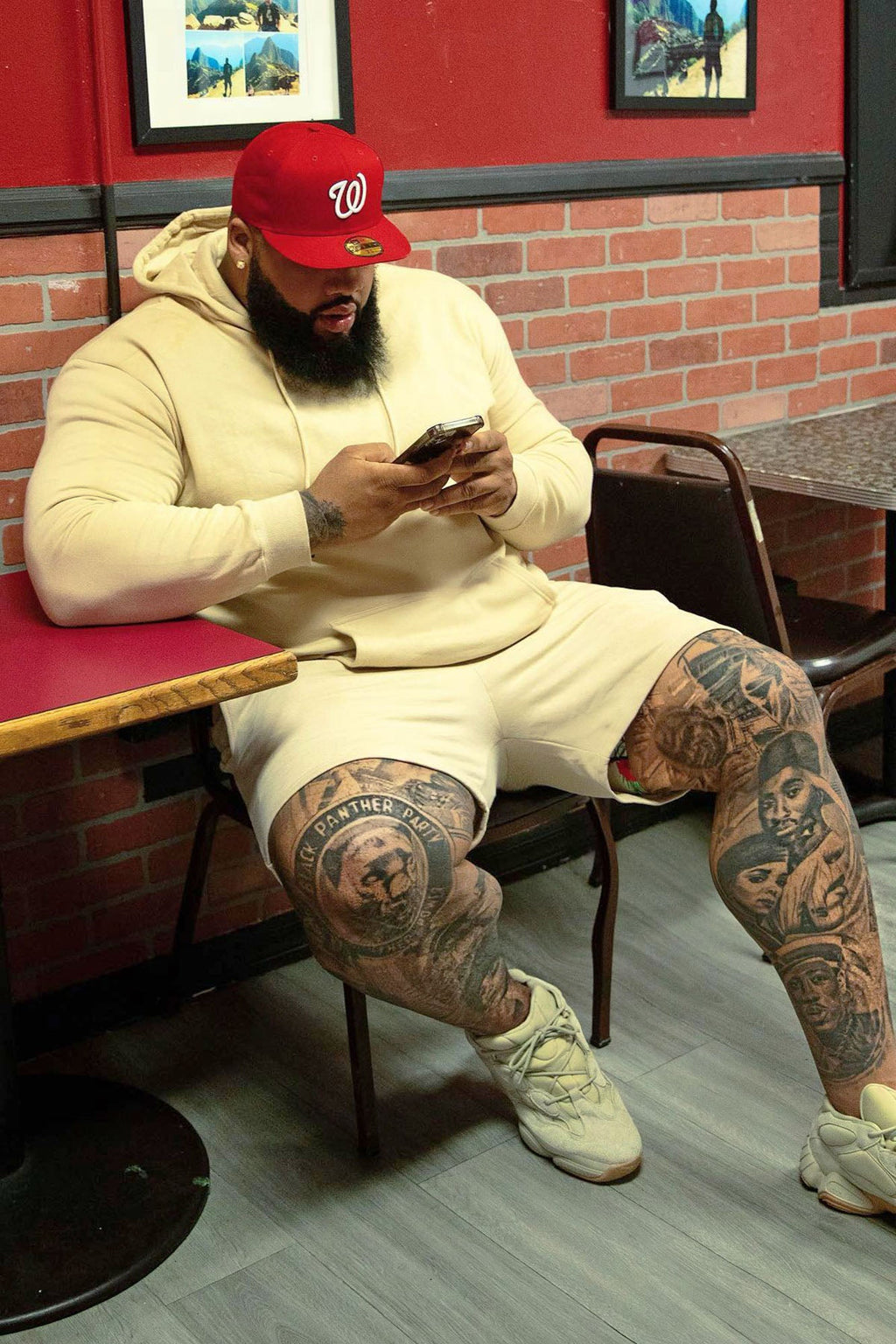 Tyson Sweatshort - Tan