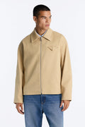 Bordeaux Cropped Chore Jacket - Tan