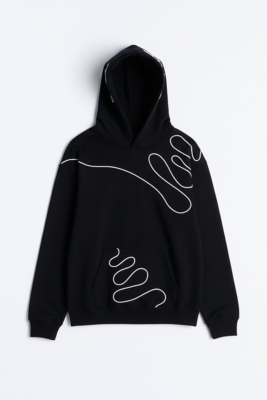 Lasso Embroidery Hoodie - Black