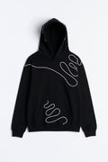 Lasso Embroidery Hoodie - Black
