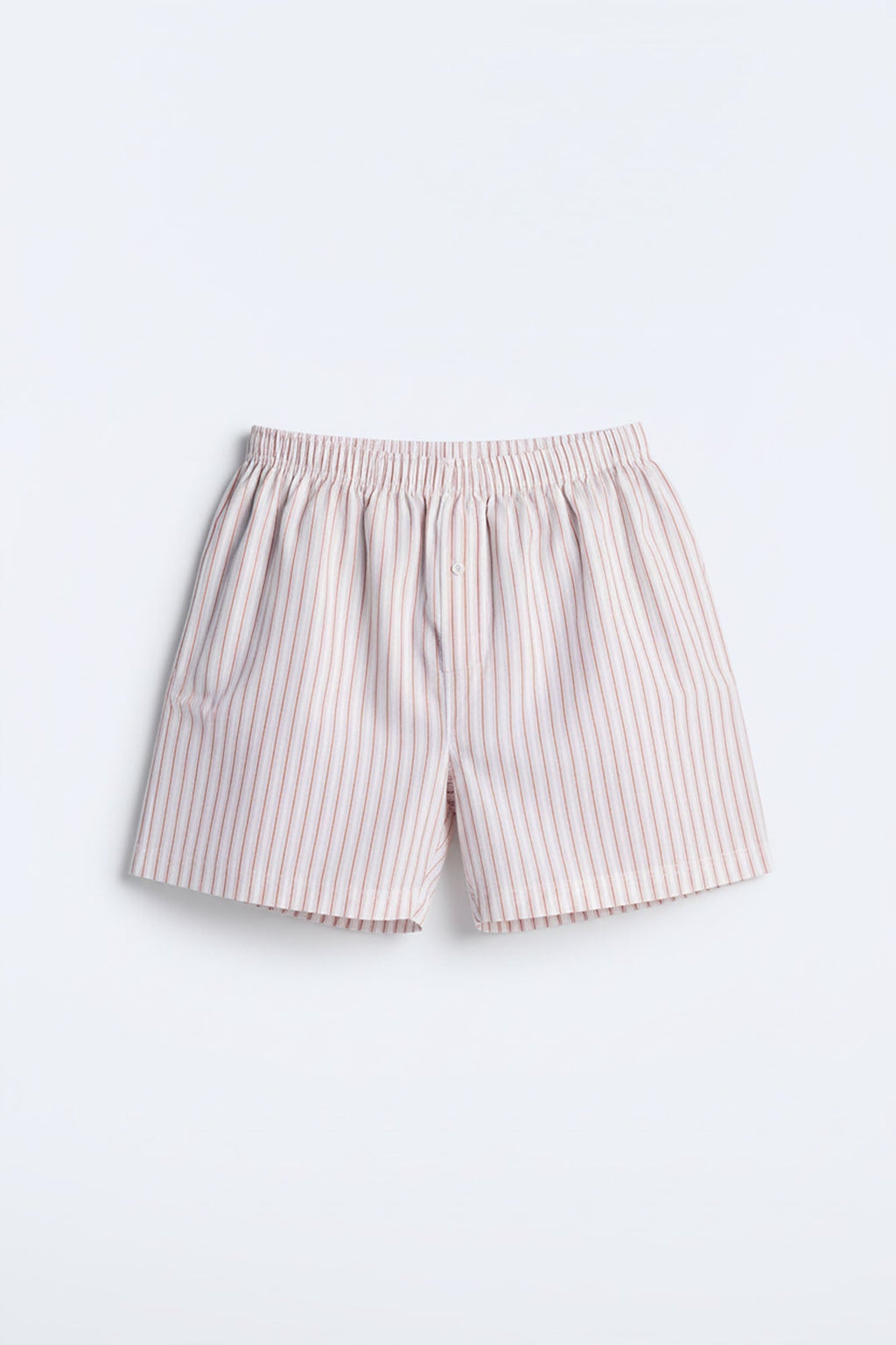 Classic Striped Cotton Boxer - Tan